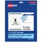 Avery Matte White Removable Rectangle Labels with Sure Feed Technology, Print-to-the-Edge, 2" x 2.75"